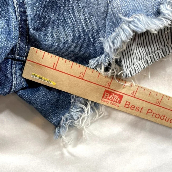 Blank NYC Jean Short Overalls Bunch of Five size 28 raw cut hem distressed - Picture 13 of 15